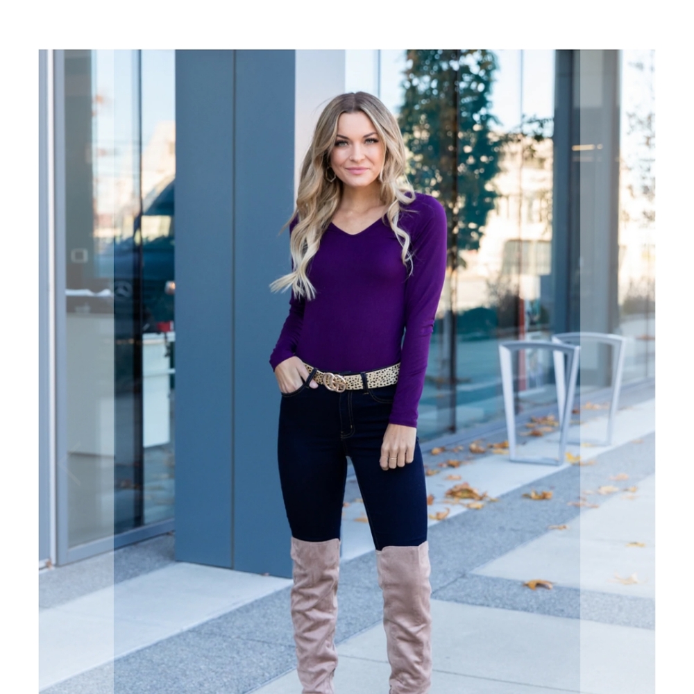 Brand New Eleven Oaks Boutique bodysuit purple